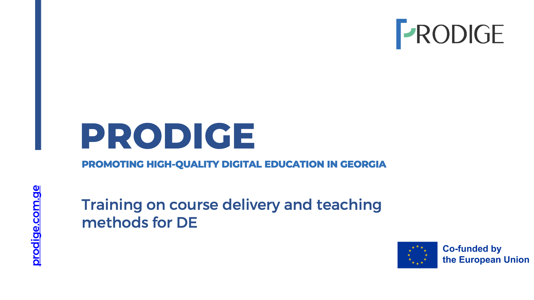 Training on course delivery and teaching methods for DE